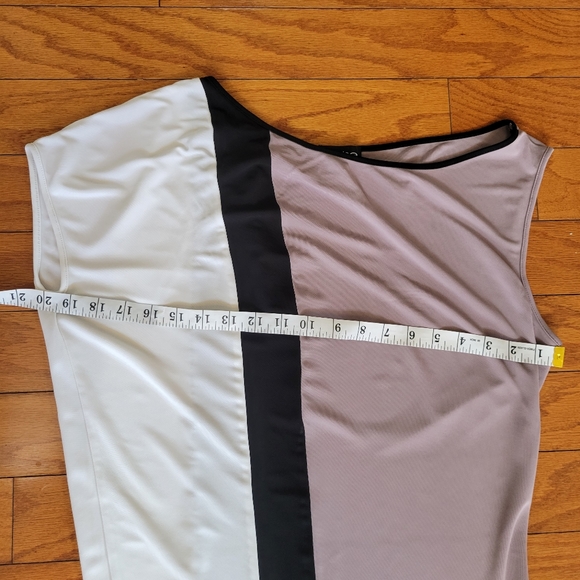 Bebe Color Block Dress size Small. Royal, taupe, white & black!! - Picture 6 of 8